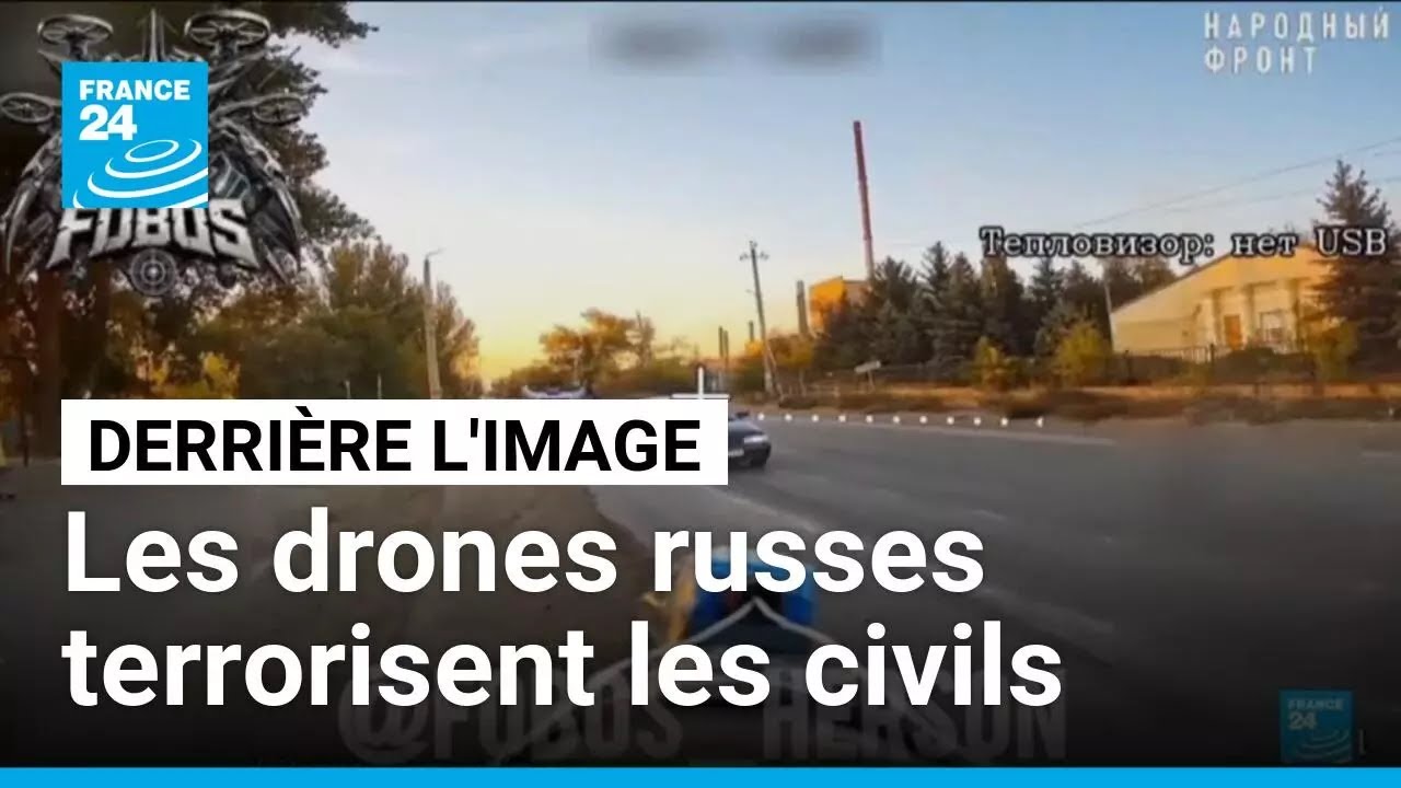 Derrière l'image : comment les drones russes harcèlent les civils ukrainiens ? • FRANCE 24