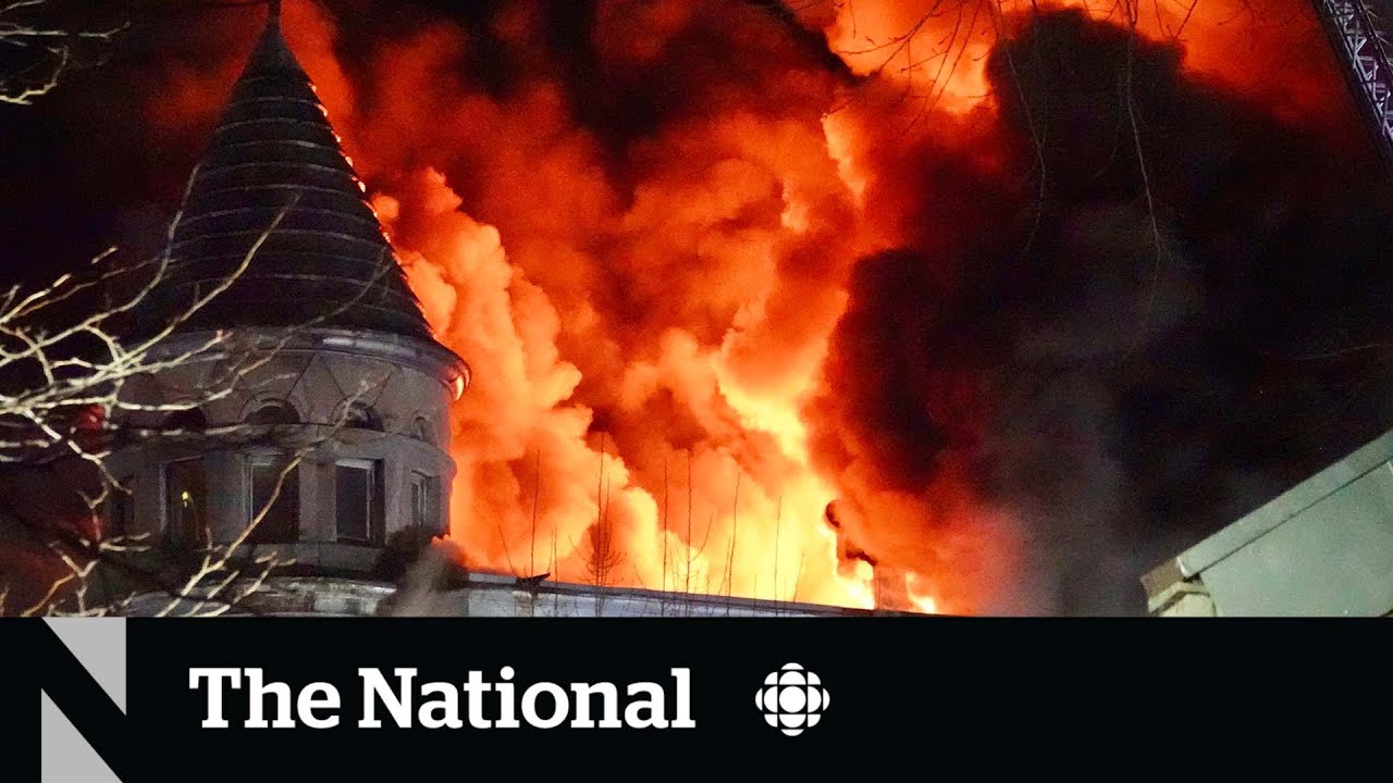 Fire tears through Old Montreal historic building