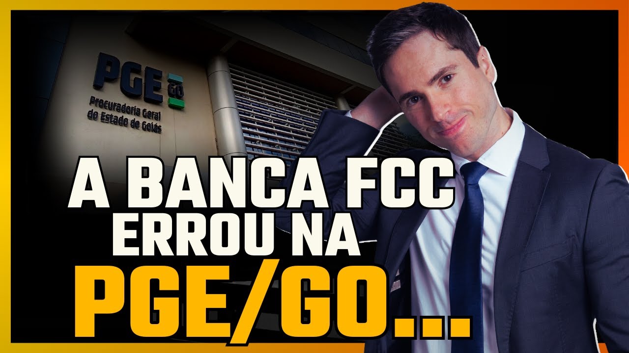 Banca Fundação Carlos Chagas ERROU na PGE/GO!? 😬 | Direito Previdenciário Público