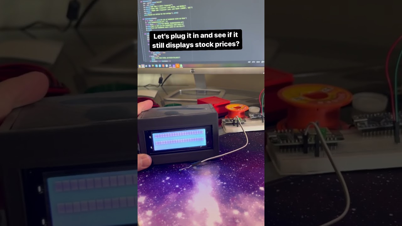 Does my dusty old stock ticker still work? #shorts #robotics #microcontroller #electronics #diy