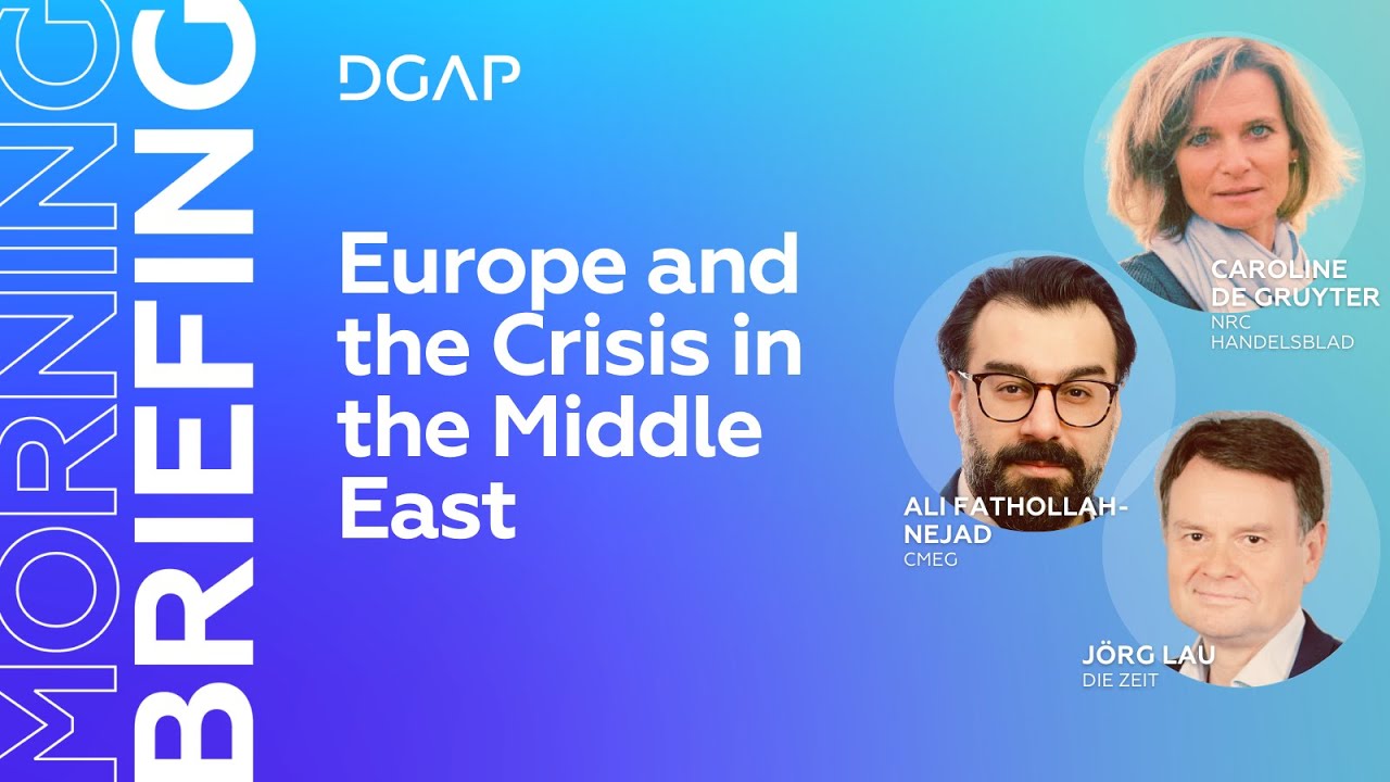 Europe and the Crisis in the Middle East