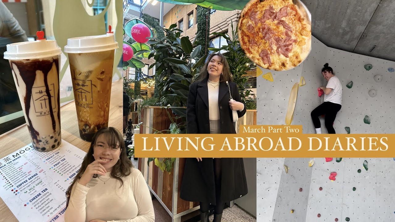 LIVING ABROAD DIARIES || birthdays, packing for holidays, baking breads - end of March vlog