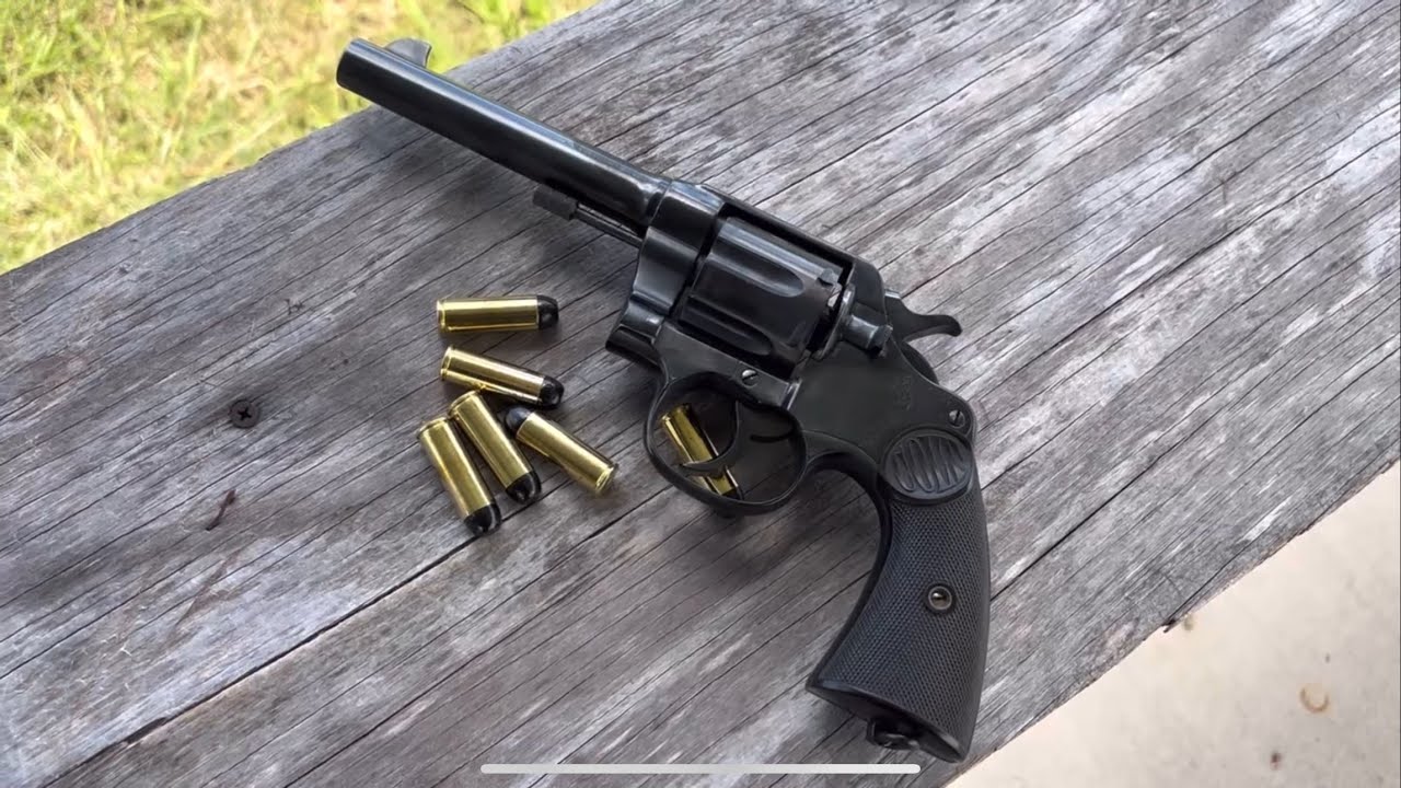 Colt New Service Revolver Shooting