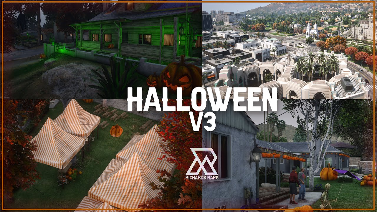 Halloween MAP - City Decoration Update V3 - FiveM (2025)