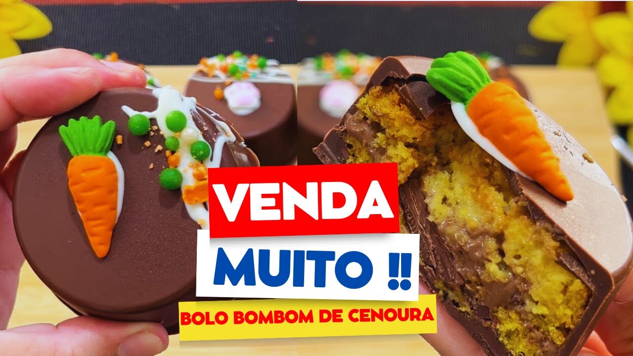 Bolo Bombom de CENOURA com Recheio Tipo ALPINO