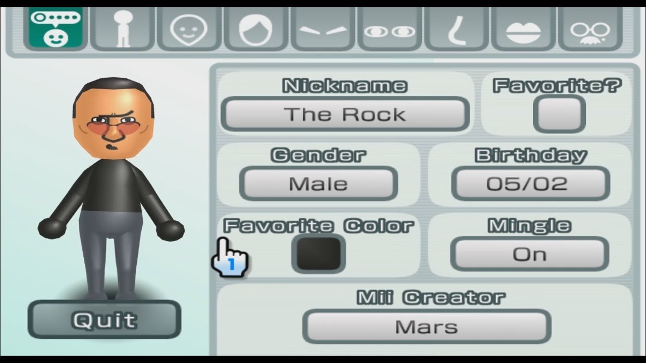The Rock - Mii 696