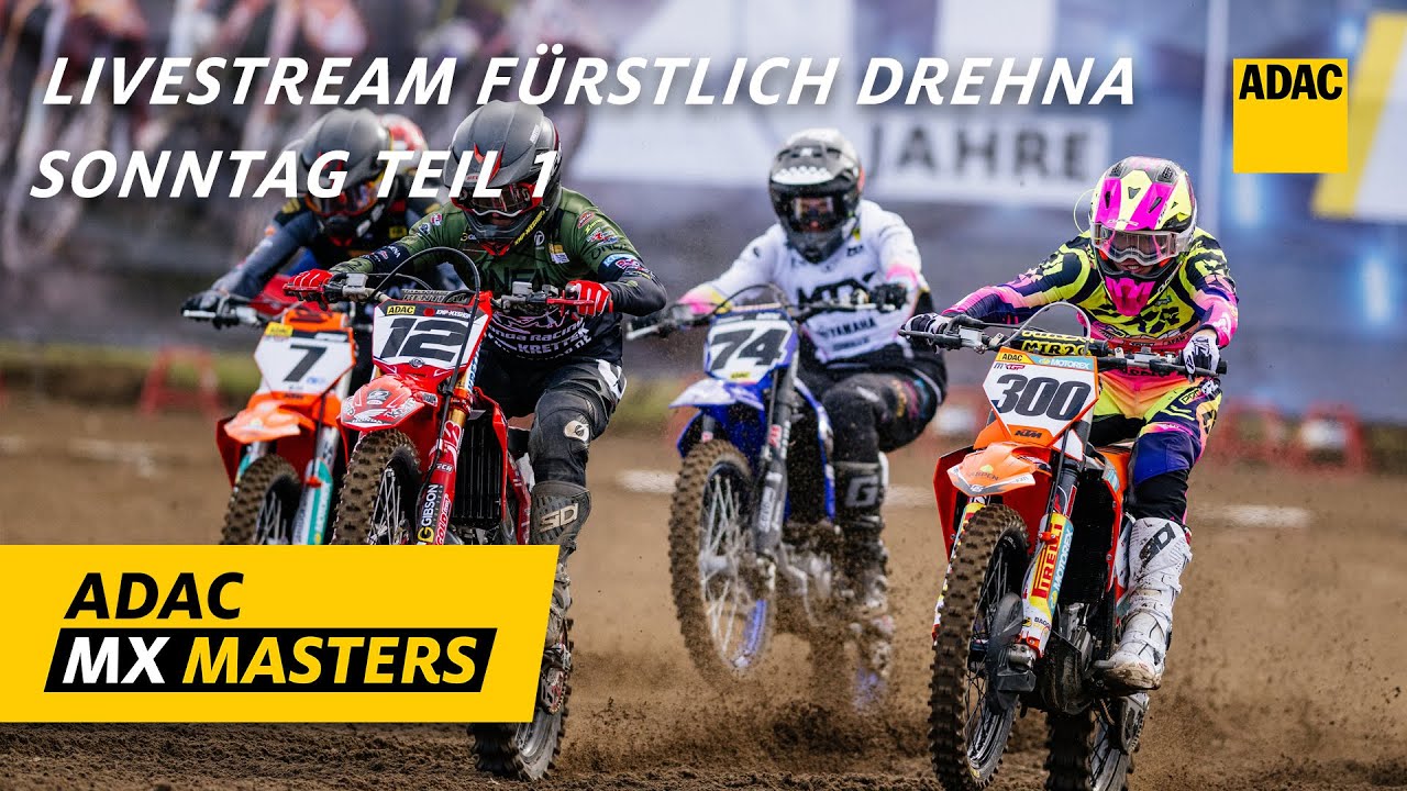 ADAC MX Masters Fürstlich Drehna 2025 | Live | Sonntag Teil 1