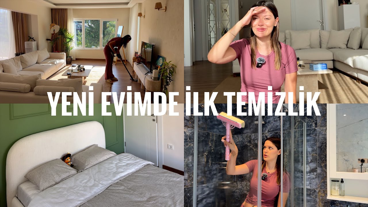 YENİ EVİMİ DİP KÖŞE TEMİZLEYELİM | yeni saçlarım, alışveriş #melylog