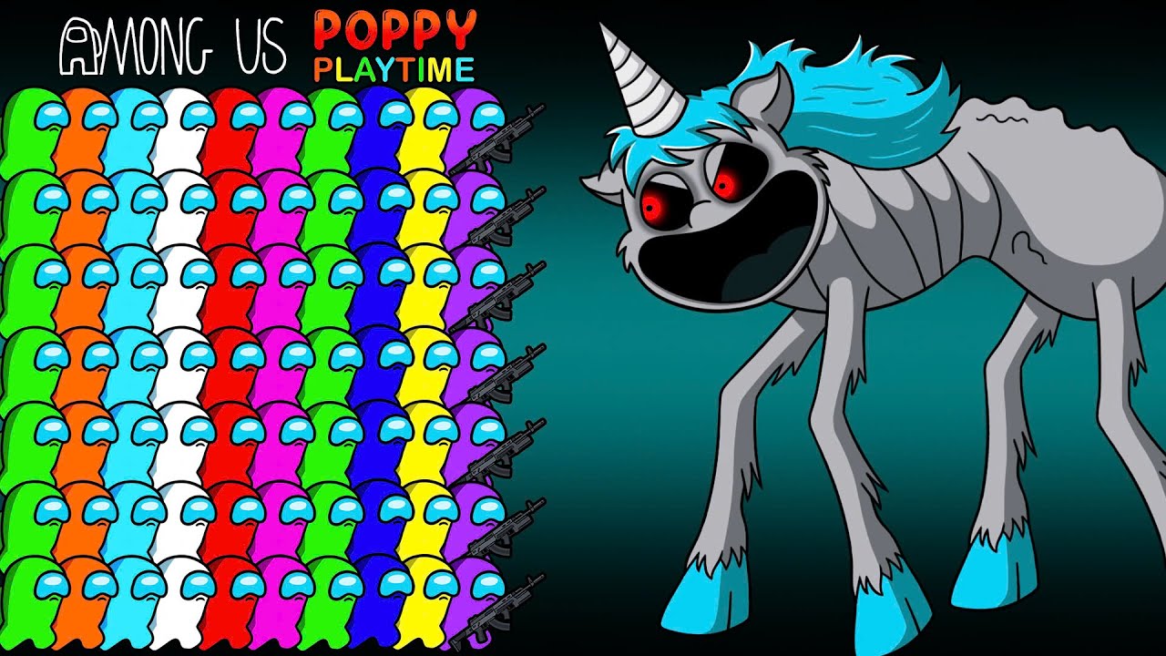 어몽어스 VS Craftycorn Monster in Poppy Playtime Chapter 4 | AMONG US FUNNY ANIMATION