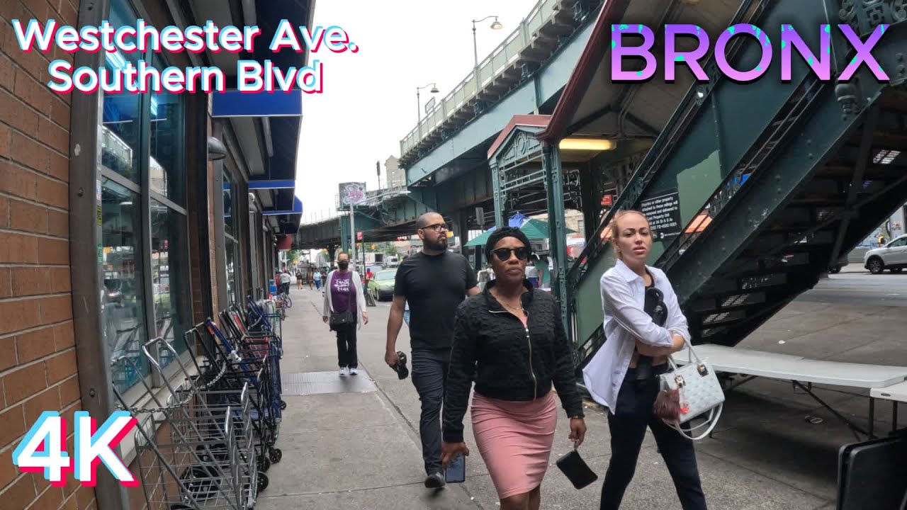 BRONX SUMMER [4K] WALKING TOUR OF SOUTHERN BLVD.& WESTCHESTER AVE. NYC USA (06. 23. .23)