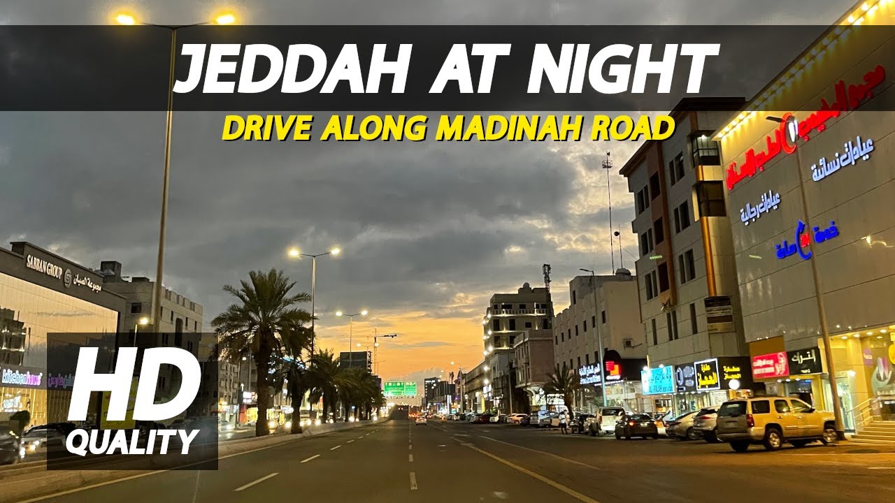 Driving Along Madinah Road, Jeddah KSA