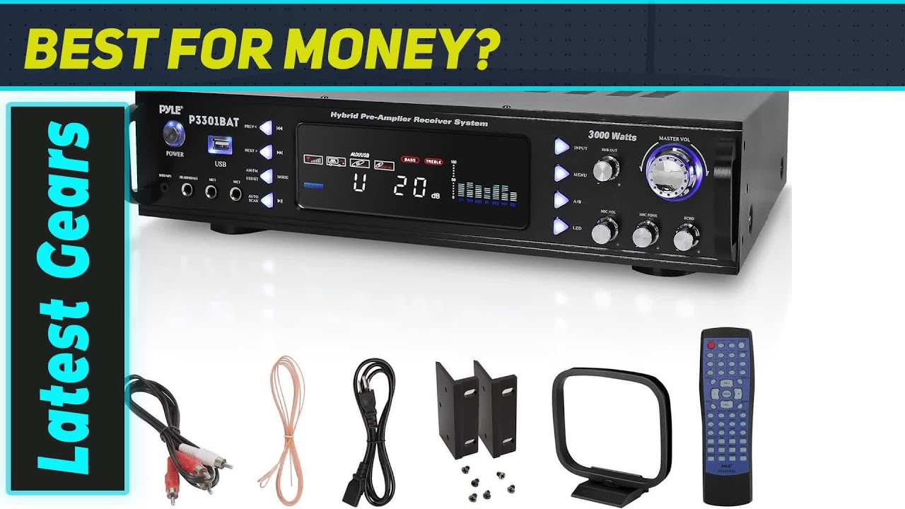 Pyle P3301BAT: Powerful 3000W Bluetooth Home Amp