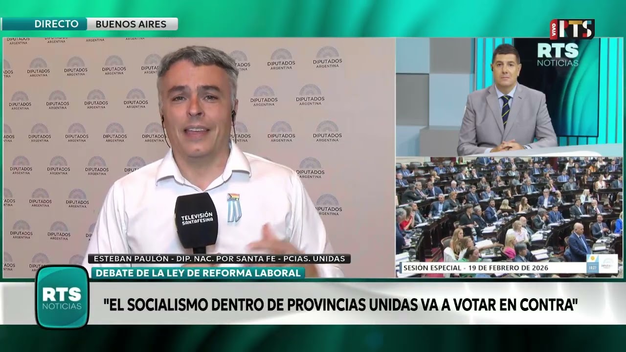 EL DIPUTADO ESTEBAN PAUL&Oacute;N ANTICIP&Oacute; QUE VOTAR&Aacute; EN CONTRA DE LA REFORMA LABORAL