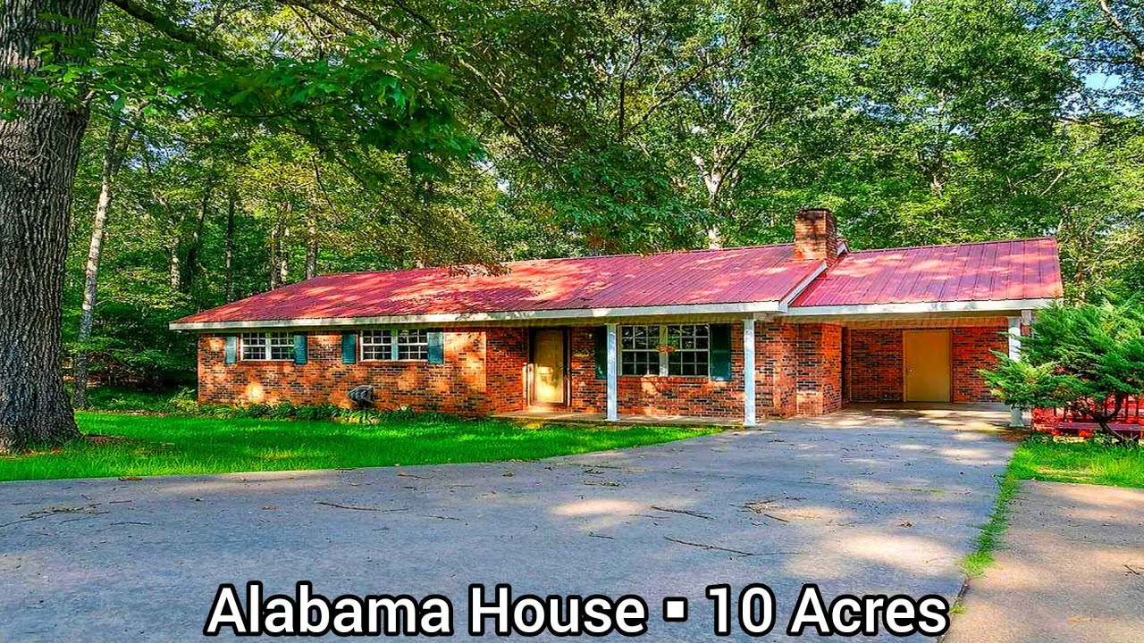 Alabama Cheap Houses For Sale | $175k | 10 Acres | Cheap Old Houses | AL Real Estate