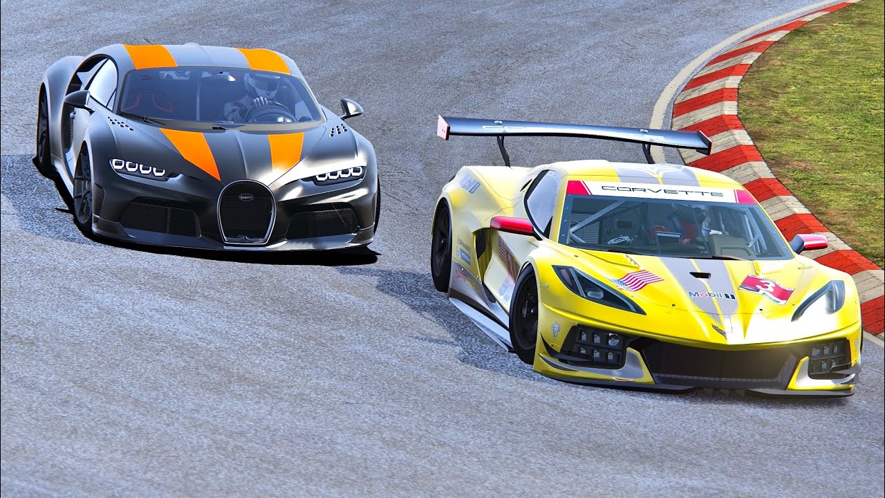 Bugatti Chiron Super Sport vs Chevrolet Corvette C8R 2020 - Nordschleife