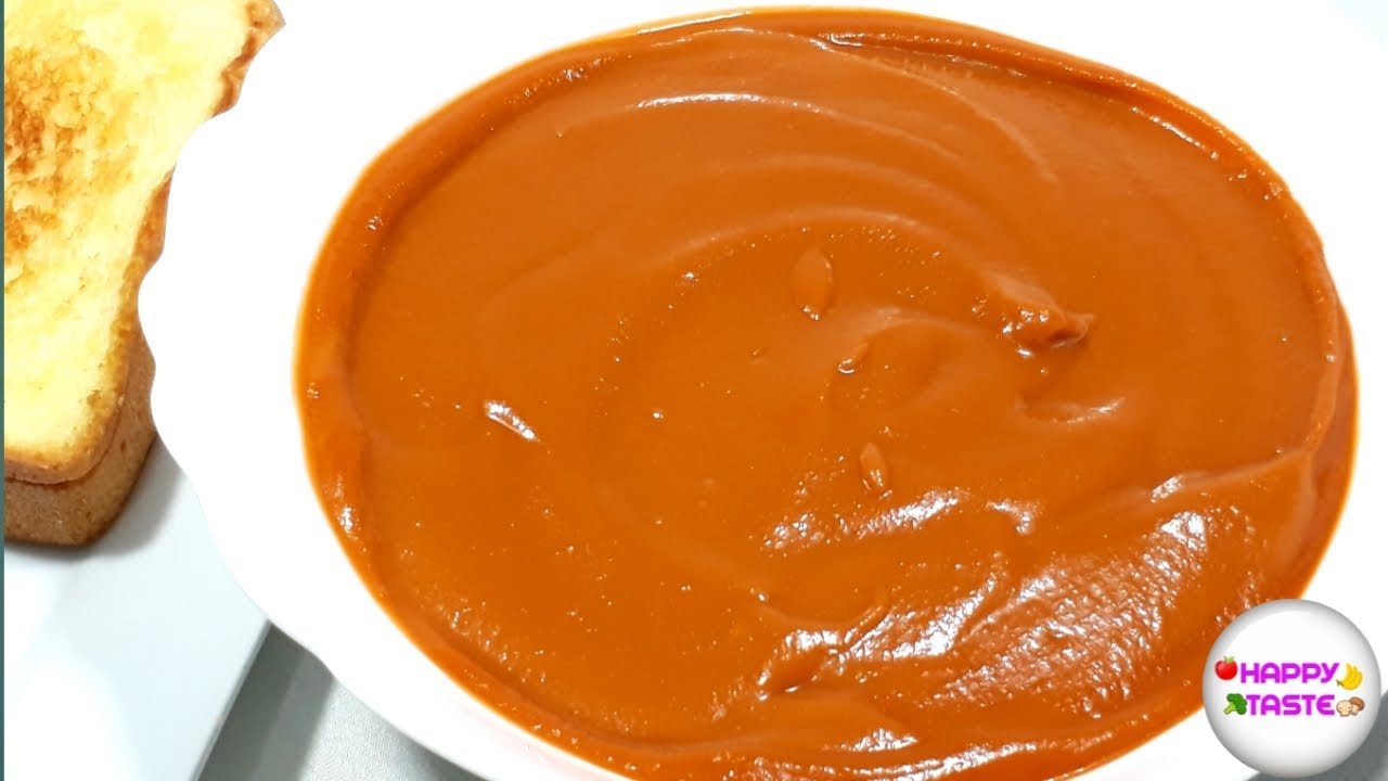 สังขยาชาไทยกินกับขนมปังปิ้งหรือทำไส้ขนม Thai tea custard| happytaste9