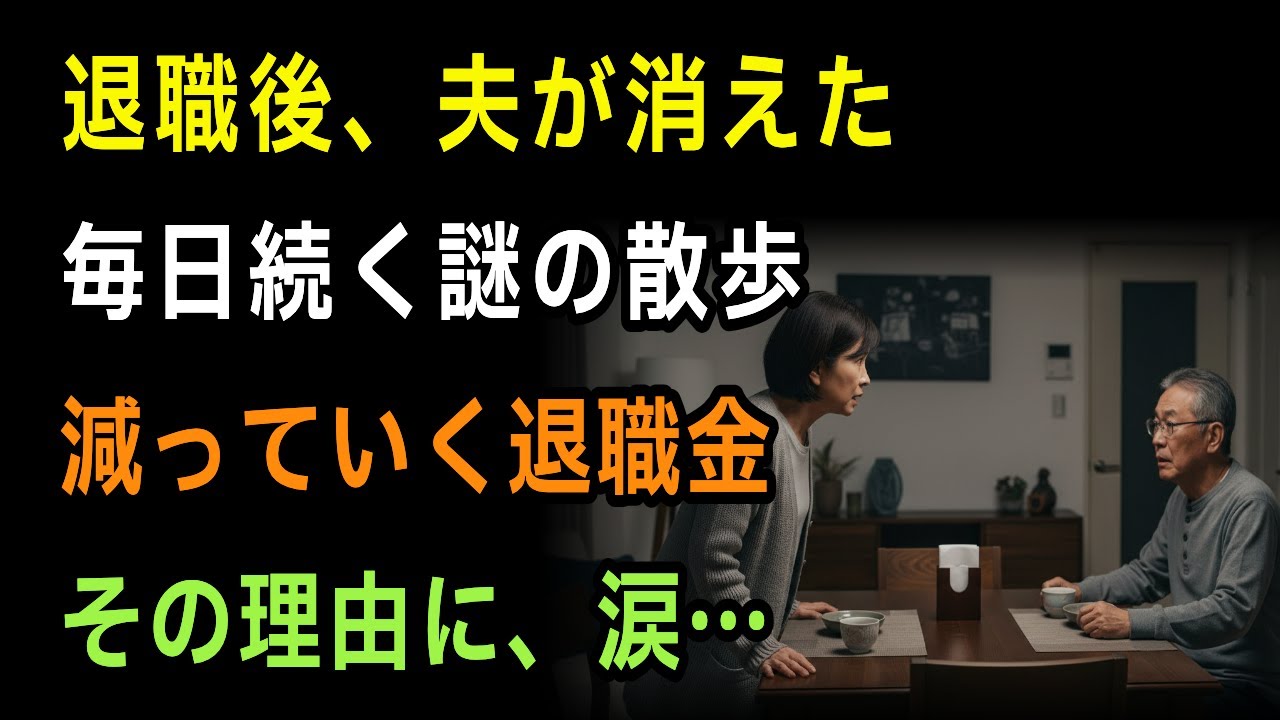 退職後、毎日消えていた夫。その静かな後ろ姿には理由があった。