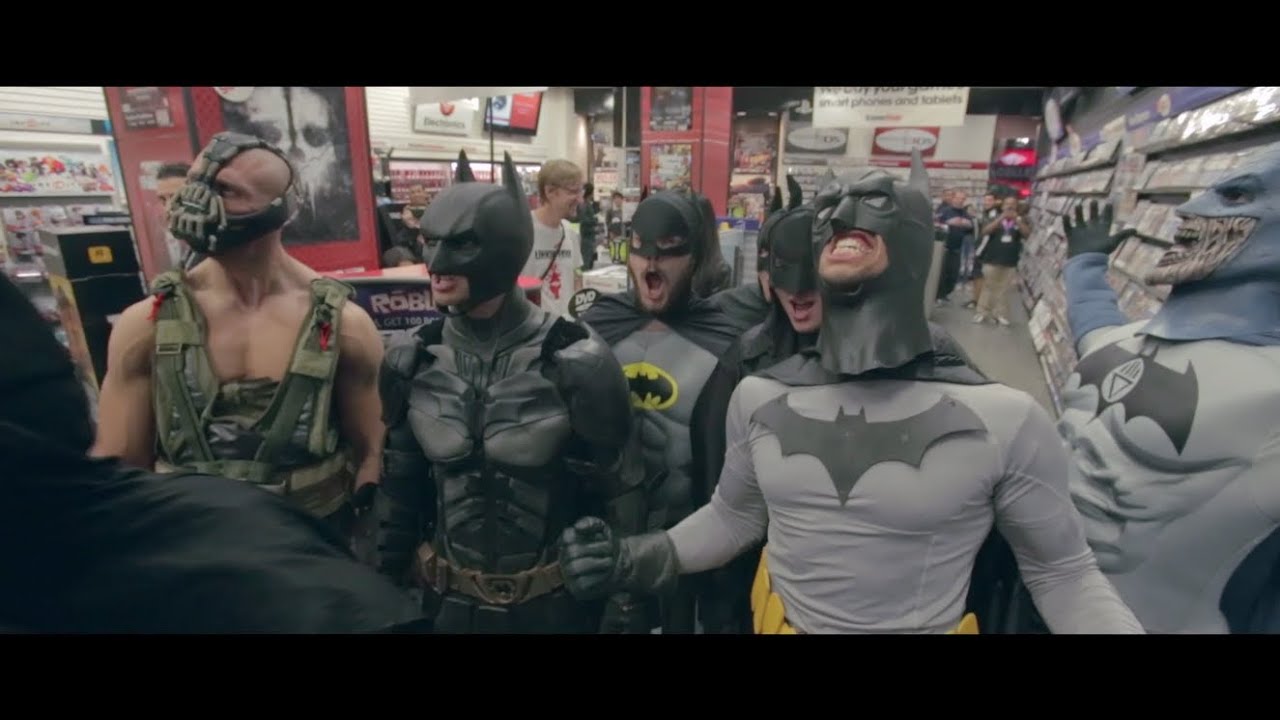 Angry Batmans Take Over GameStop!