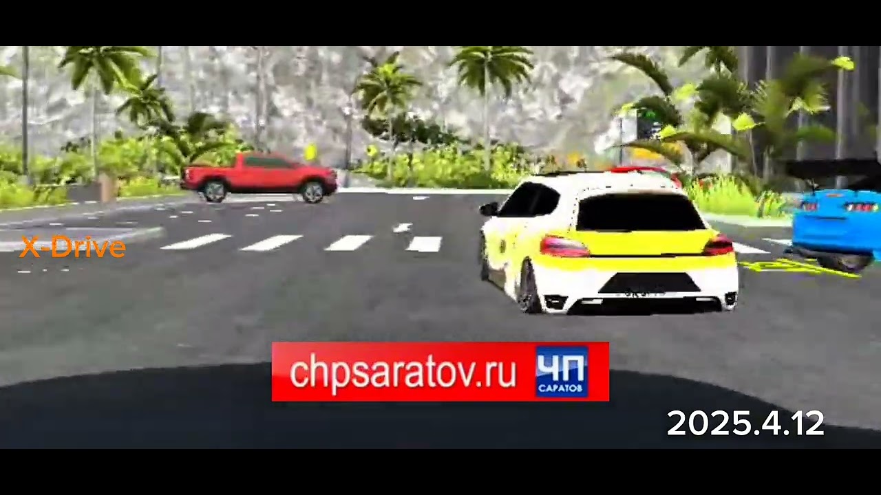 Toyota Supra потеряла управление и врезалась в Dodge Challenger