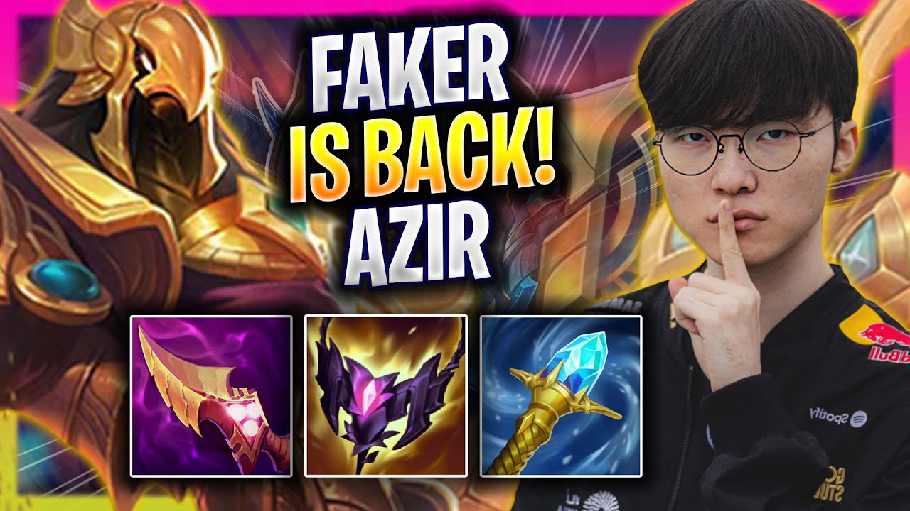 FAKER IS BACK TO KOREA SOLOQ WITH AZIR! - T1 Faker Plays Azir MID vs Zoe!