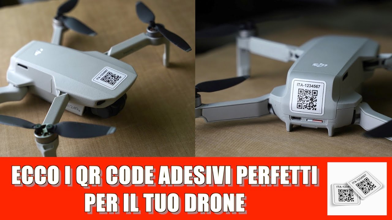ECCO I QR CODE ADESIVI PERFETTI PER IL TUO DRONE