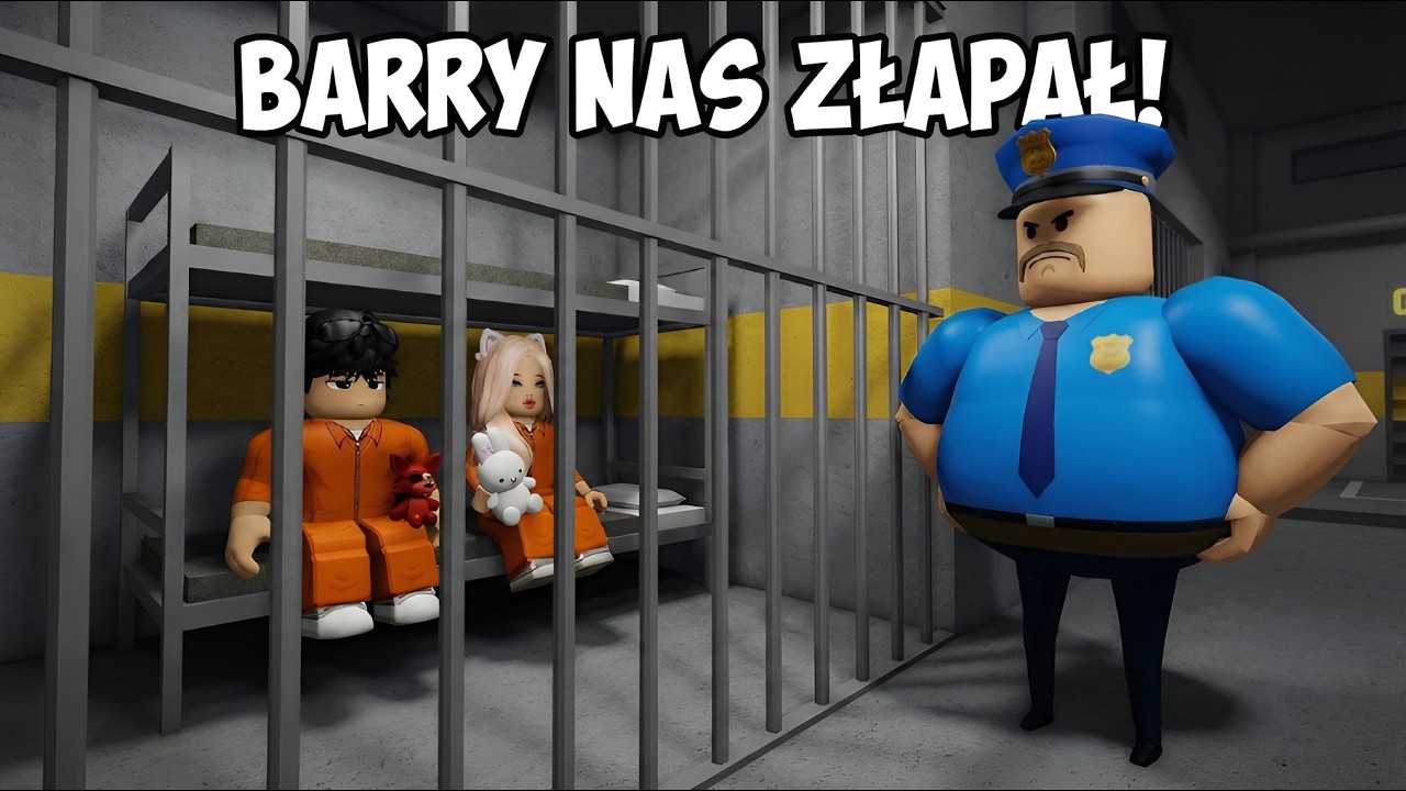 UCIEKAMY PRZED BARRY'M! (Barry's Prison Run Obby) | Lusia & Velos