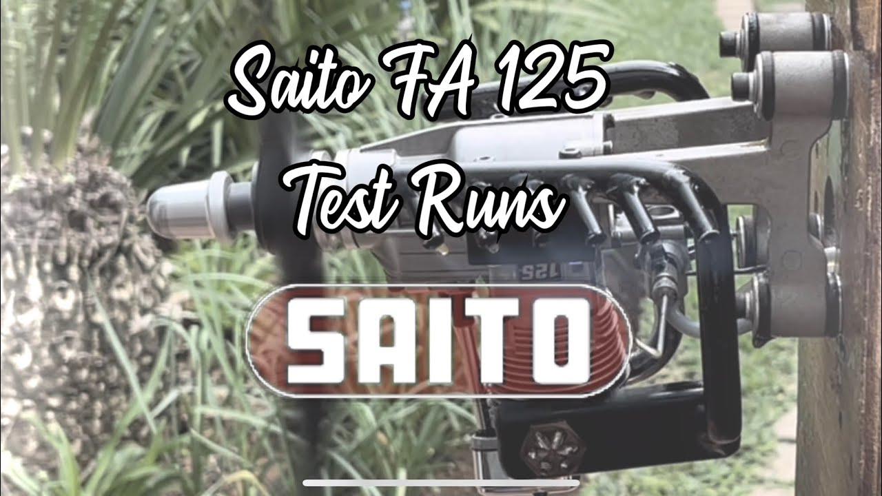 Saito FA125. Test Runs. Part 3/3