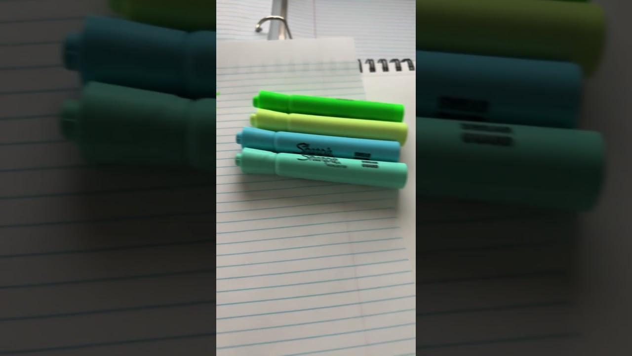 Testing new Sharpie Highlighters!