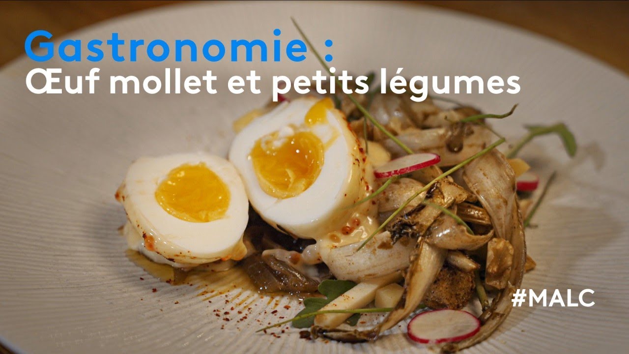 Gastronomie : œuf mollet et petits légumes