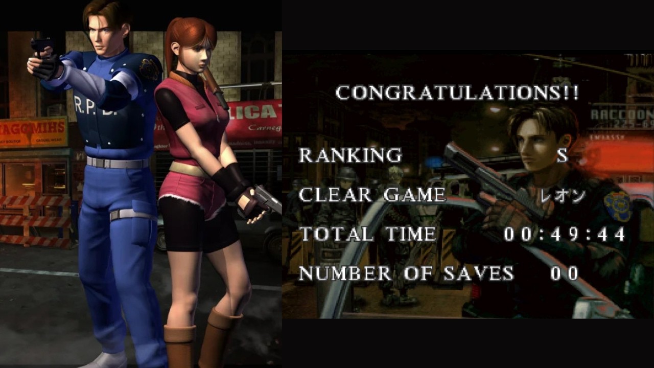 I beat the OG Resident Evil 2 in under 50 minutes (49:44 IGT)