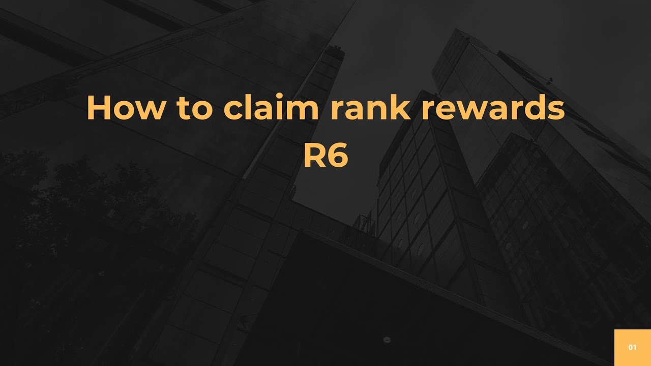 Как получить награды за ранг R6