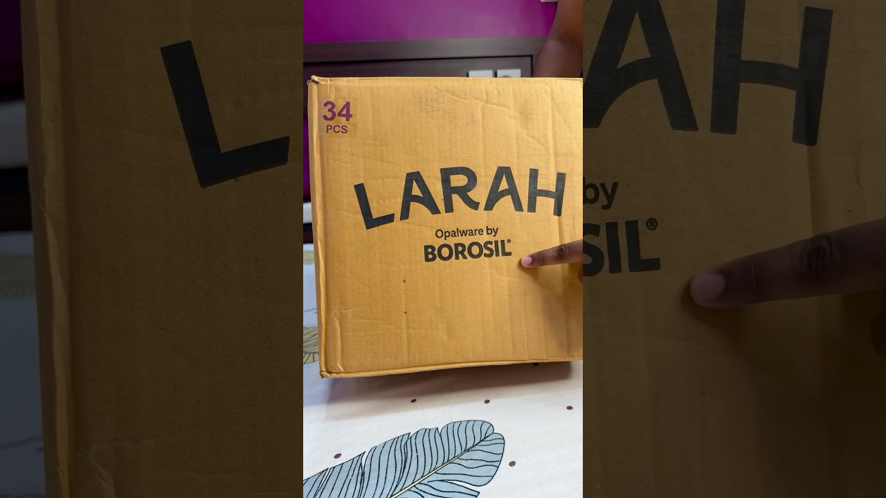 Larah borosil dinner set Unboxing | Flipkart dinner set under 1000rs