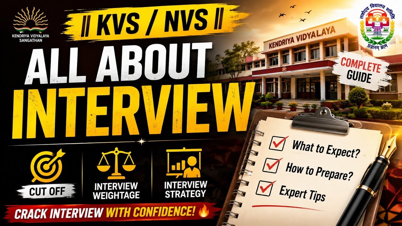 KVS/NVS Interview 2026 | Cut Off, Weightage & Complete Interview Strategy #kvsprt 