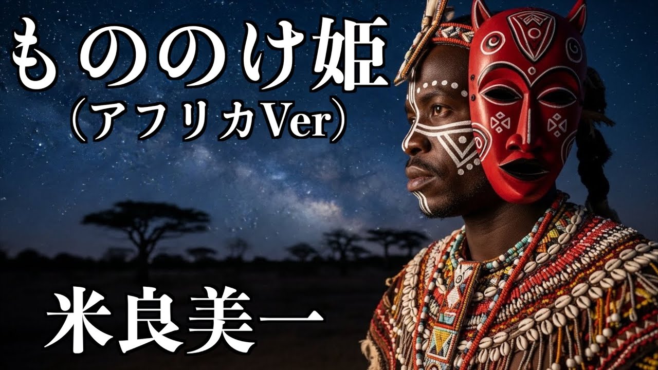 アフリカの奥地でもののけ姫の原曲を発見しました。