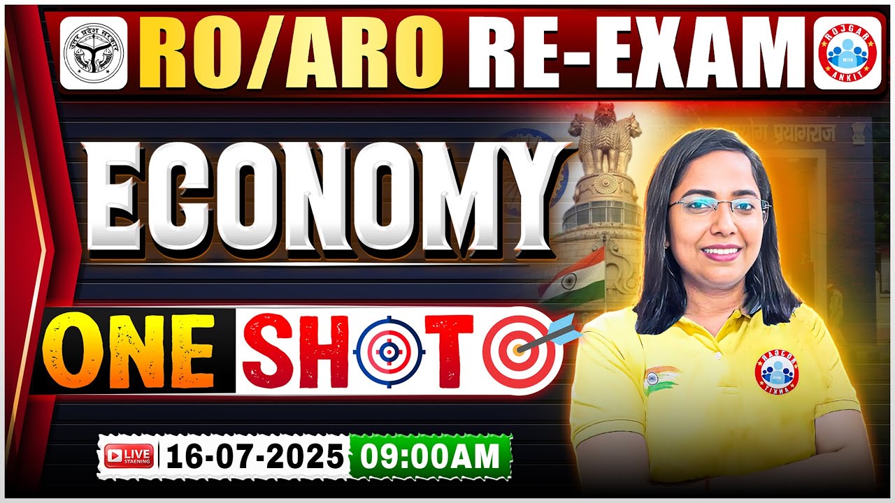 UPPSC RO ARO Economy One Shot | Economics One Shot Marathon RO ARO Re Exam | Economics by Monika mam