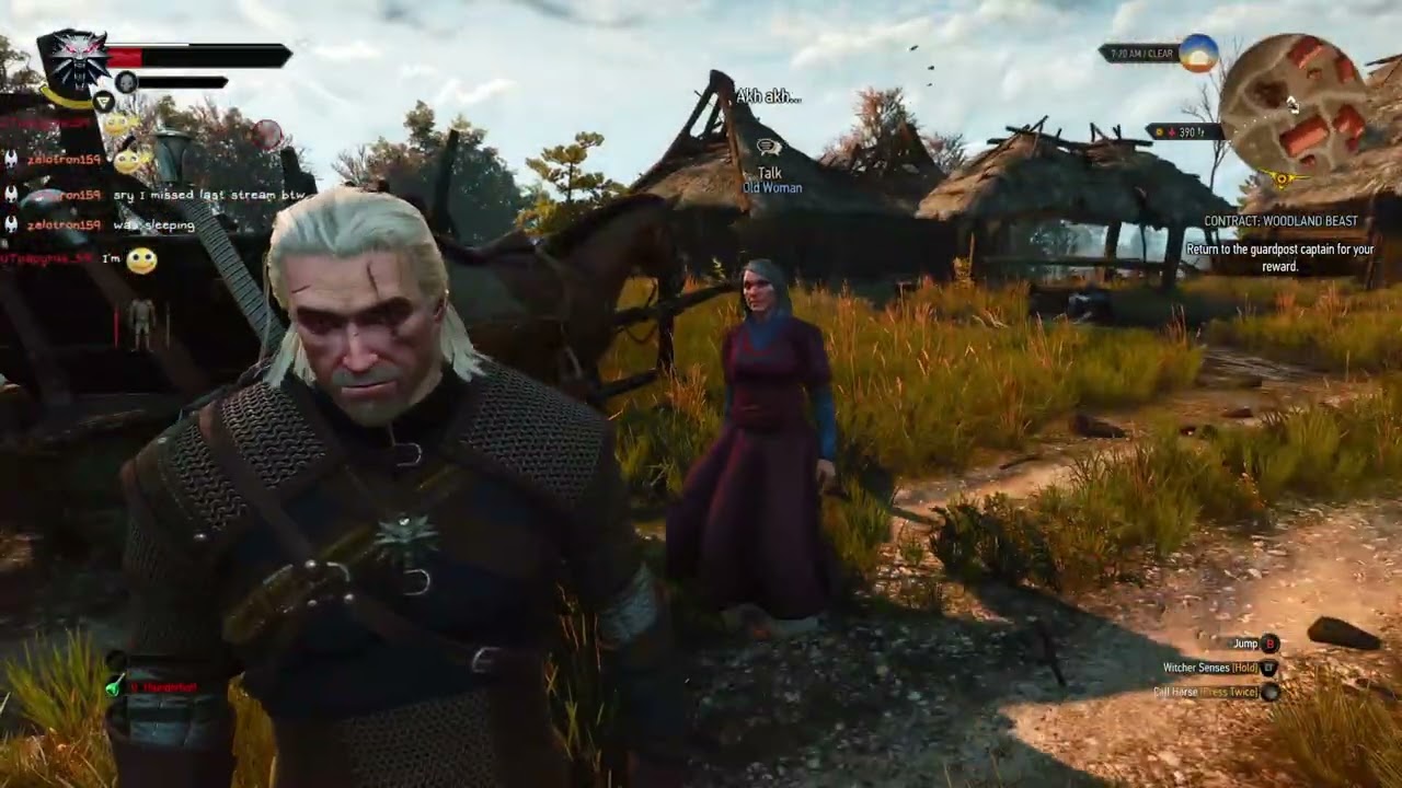 First blind The Witcher 3 Playthrough Technically Part 3
