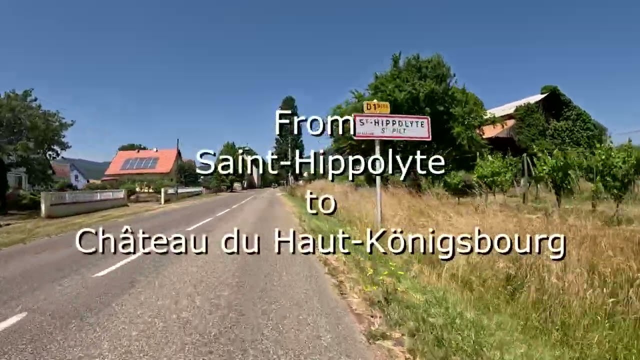 Bike ride from Saint-Hyppolyte to Château du Haut-Köningsbourg, Elzas, France