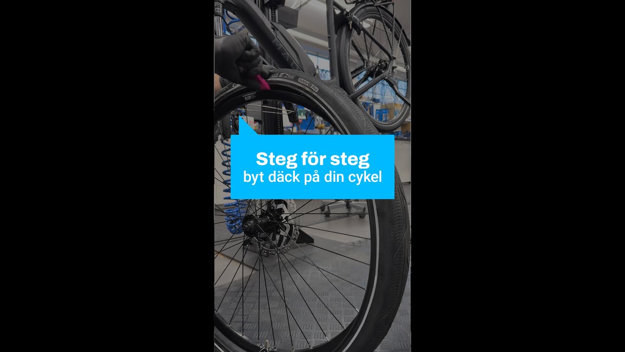Hur byter man däck på cykeln?