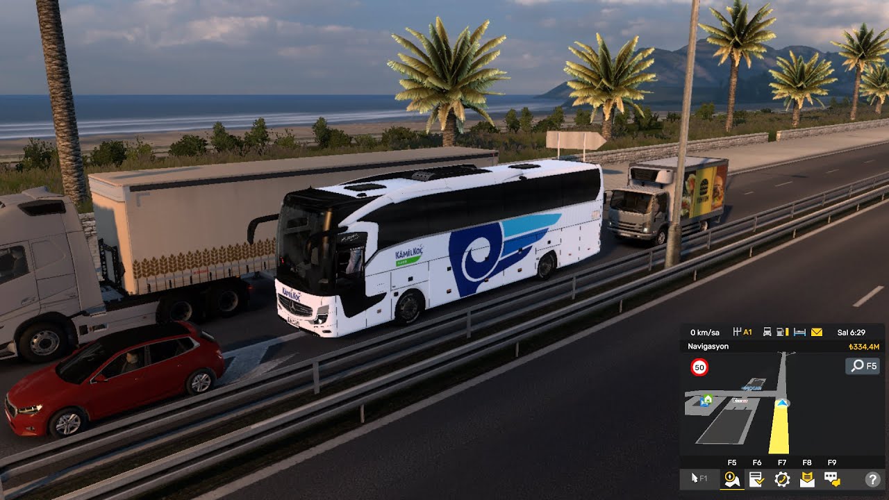 MUĞLA'DAN ANTALYA'YA GECE SEYAHATİ YAPTIK. RADYO AÇIK GİTTİK. #yolcudurarda #kamilkoç #otobüs #ets2