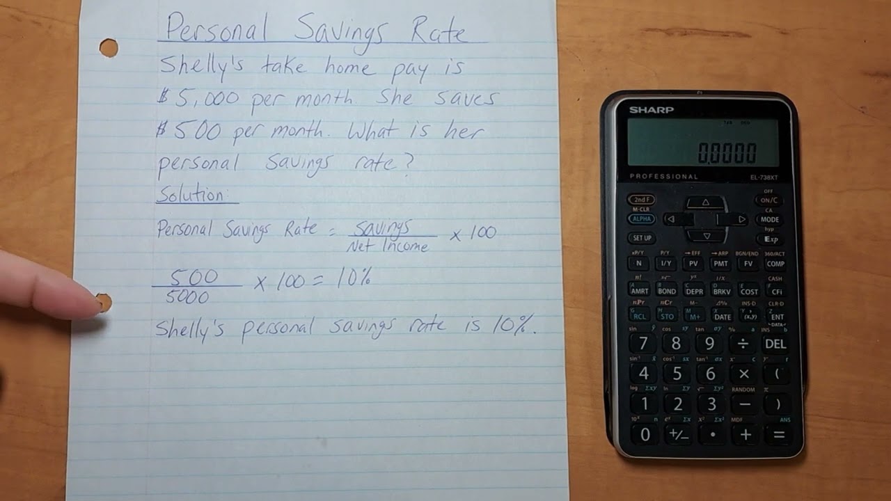 How to Calculate Personal Savings Rate