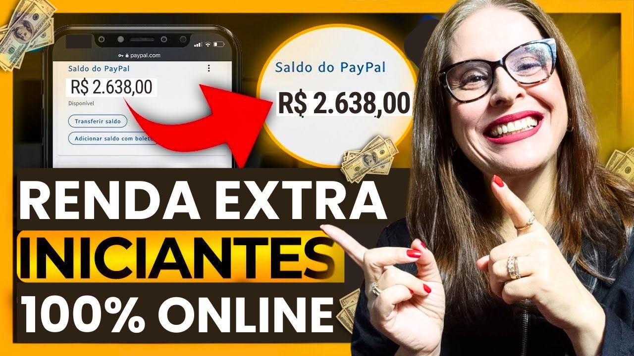 10 IDEIAS DE RENDA EXTRA ONLINE PARA INICIANTE TRABALHAR EM CASA EM 2025 | Pt 1