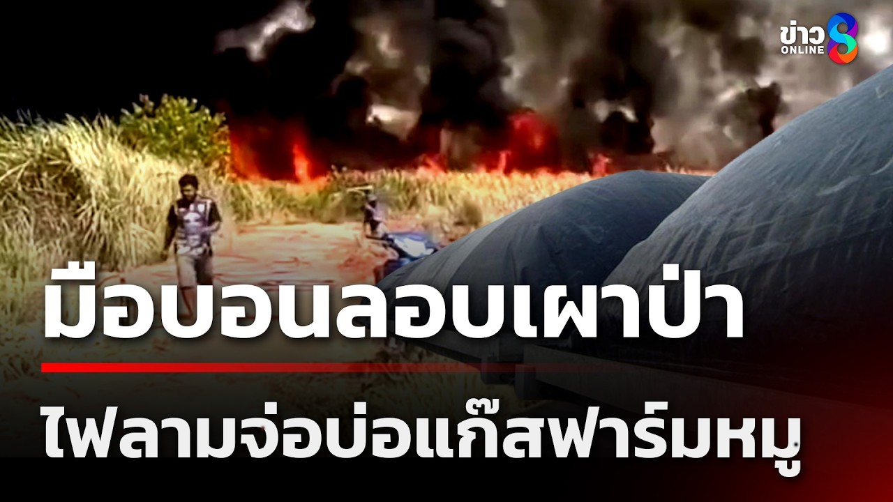 ลักลอบเผาป่า ไฟลามจ่อบ่อแก๊ส | 5 มี.ค. 69 | ข่าวใหญ่ช่อง8