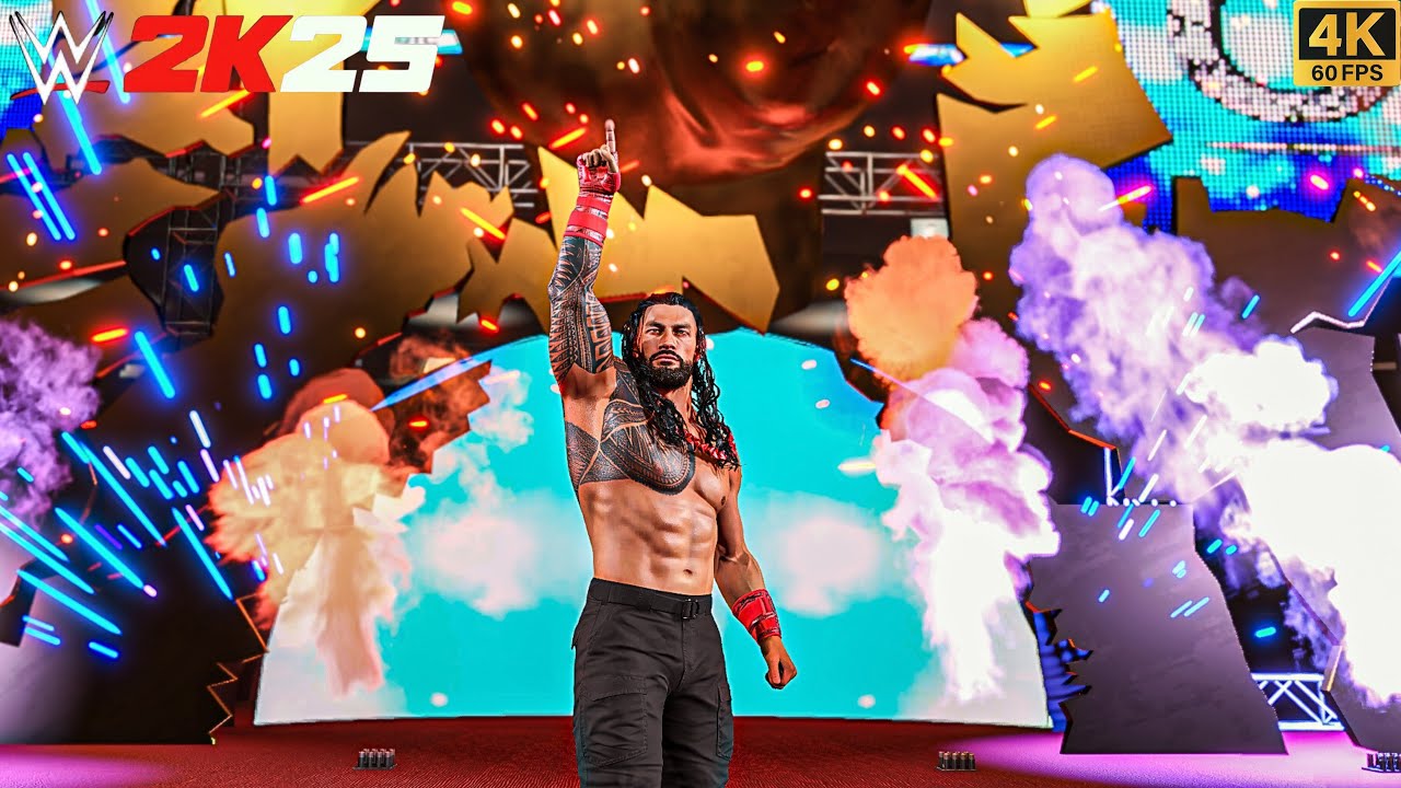 WWE 2K25 - Roman Reigns Tribal Gauntlet Match | Final Showcase Match [4k60]