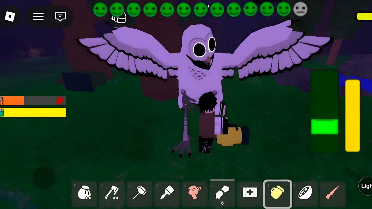 Can I Tame a OWL in 99 Nights in the Forest Hard Mode ROBLOX