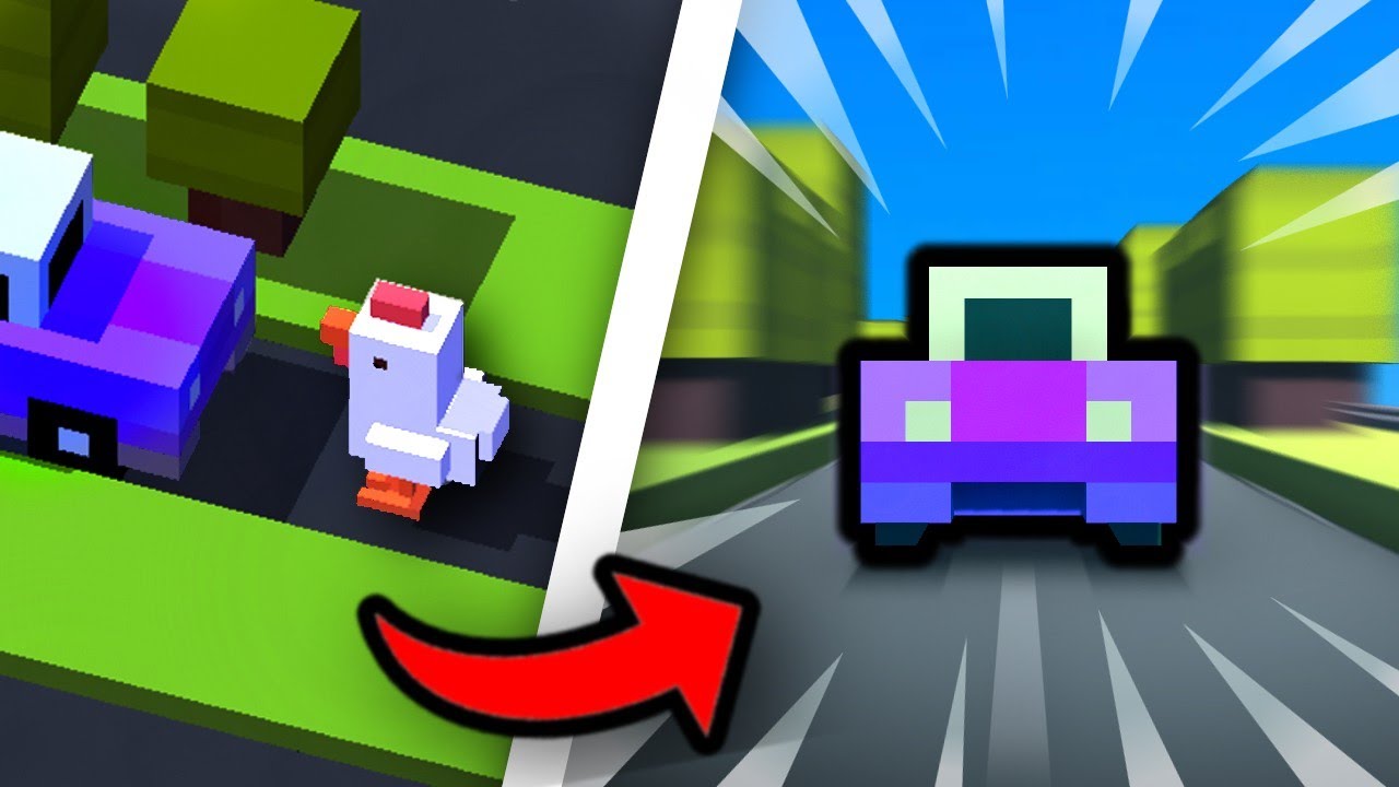 Я сделал Crossy Road, но от первого лица