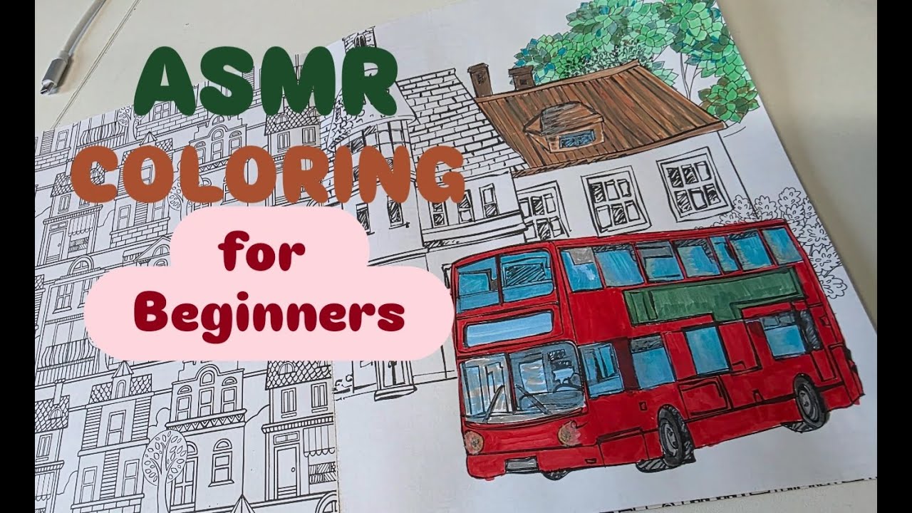 ASMR coloring for beginners! #adultcoloringchannel  #asmrvideo #asmr  #asmrforadults