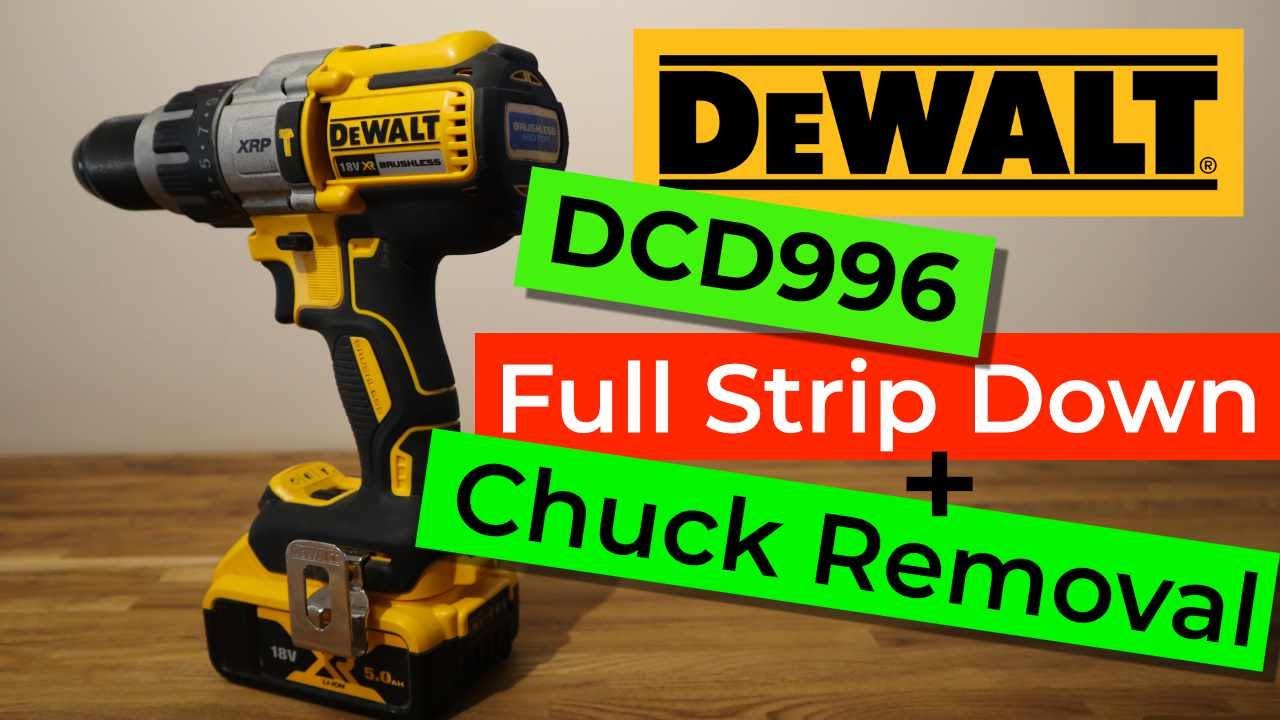 🔧 Полная разборка | Dewalt DCD 996 + Снятие патрона, простой ремонт и обслуживание вашей дрели De...