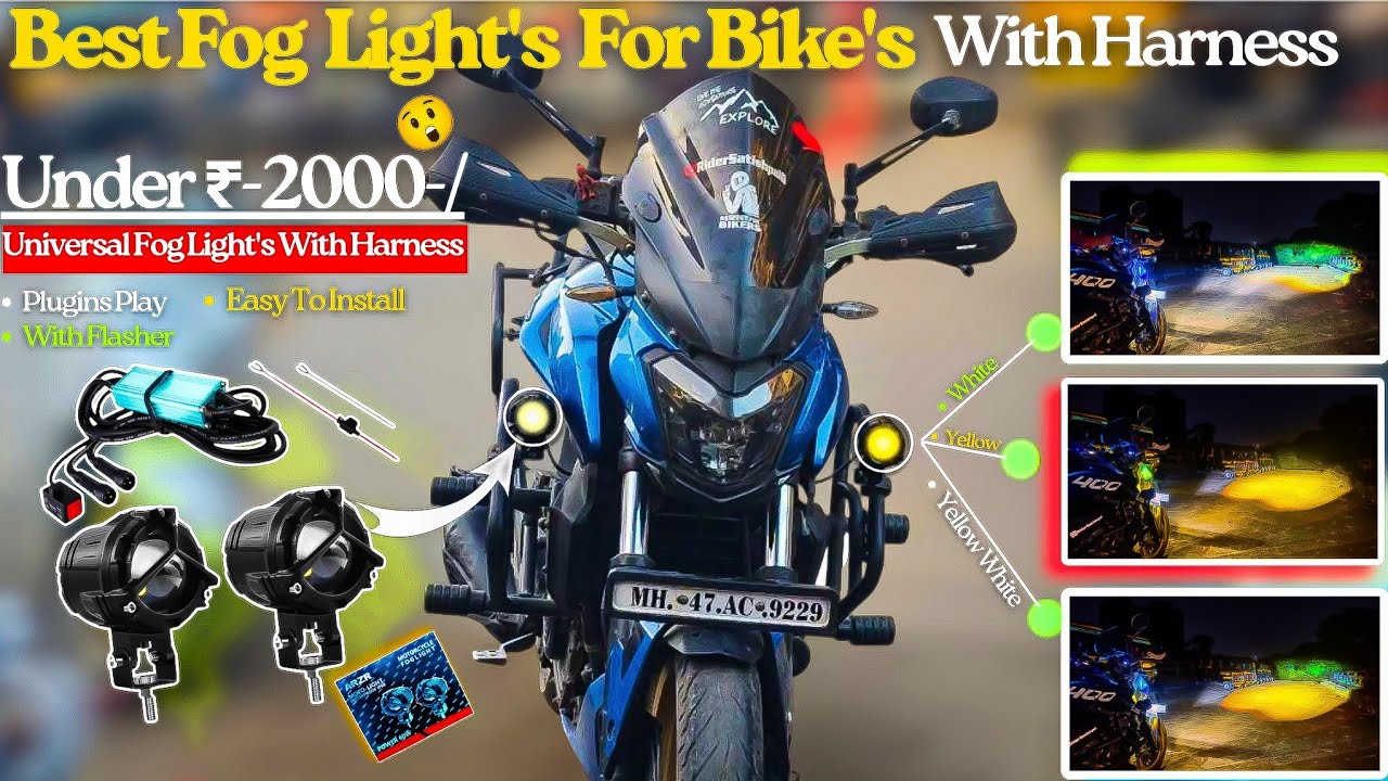 Best Fog Light's For All Bike's | Universal Fog Light's For Bike's | Best Fog Light's For Dominar400