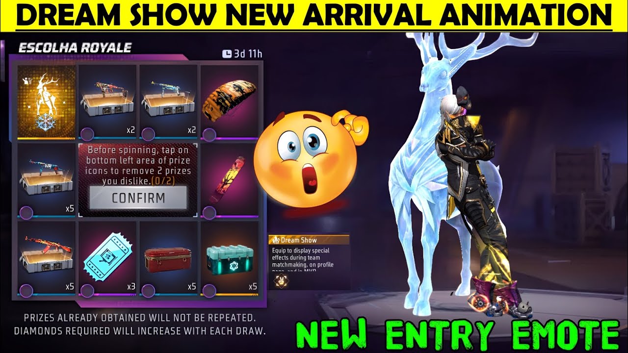 Next Arrival Animation Event Dream Show Entry Emote Faded Wheel Kab Aayega FF New Event November2025