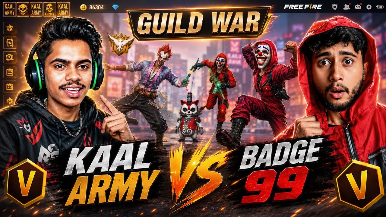 KAAL ARMY VS BADGE 99 GUILD || KAAL YT VS BADGE 99 GUILD WAR